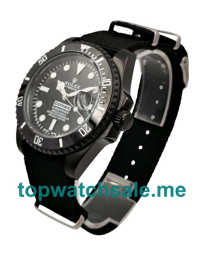 UK Rolex Submariner 16610 Replica Watches With Black Dials For Men + Topreplicawatches.me