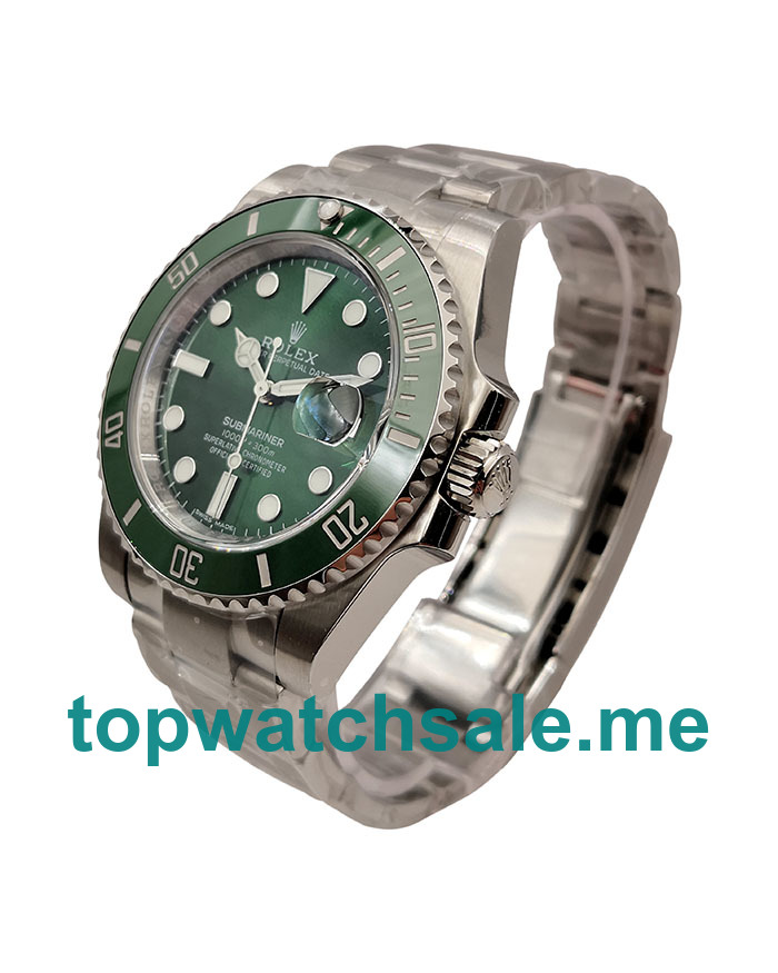 UK Rolex Submariner Date 116610LV 2018 N V9S Replica Watches With Green Dials For Men + Topreplicawatches.me