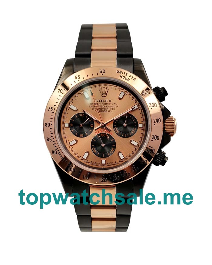 UK Rolex Daytona 116505 Replica Watches With Champagne Dials For Men + Topreplicawatches.me