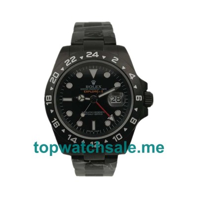 UK Rolex Explorer II 216570 Replica Watches With Black Dials For Men + Topreplicawatches.me