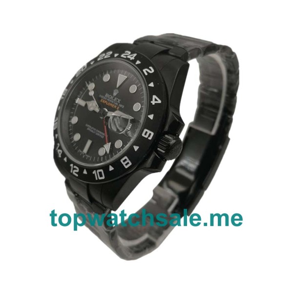 UK Rolex Explorer II 216570 Replica Watches With Black Dials For Men + Topreplicawatches.me