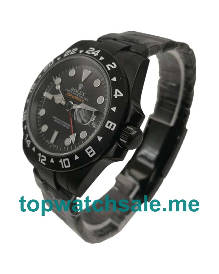 UK Rolex Explorer II 216570 Replica Watches With Black Dials For Men + Topreplicawatches.me