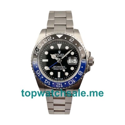 UK Rolex GMT-Master II 116710 Replica Watches With Black Dials For Men + Topreplicawatches.me