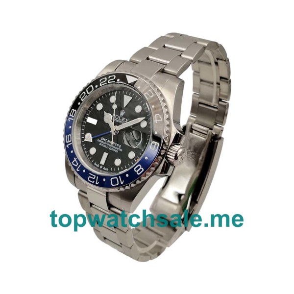 UK Rolex GMT-Master II 116710 Replica Watches With Black Dials For Men + Topreplicawatches.me