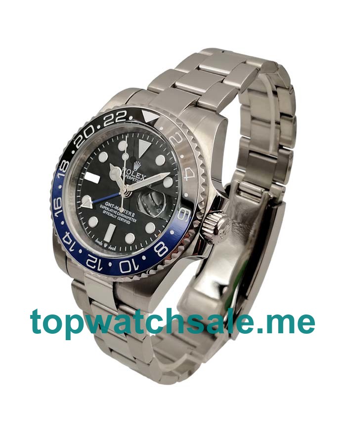 UK Rolex GMT-Master II 116710 Replica Watches With Black Dials For Men + Topreplicawatches.me