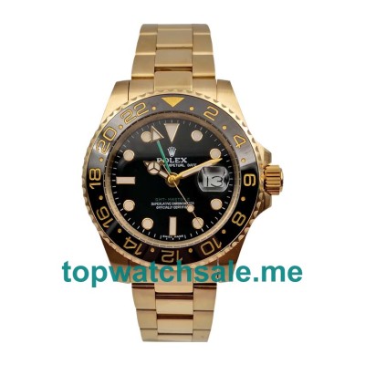 UK Rolex GMT-Master II 116718 Replica Watches With Black Dials For Men + Topreplicawatches.me