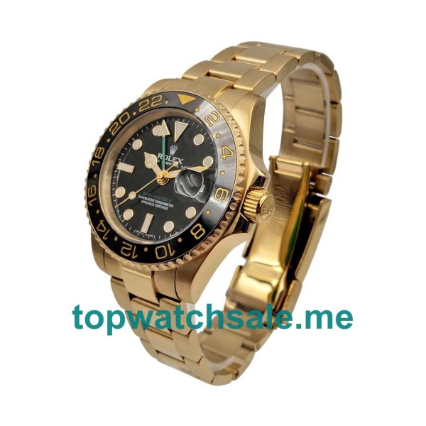 UK Rolex GMT-Master II 116718 Replica Watches With Black Dials For Men + Topreplicawatches.me