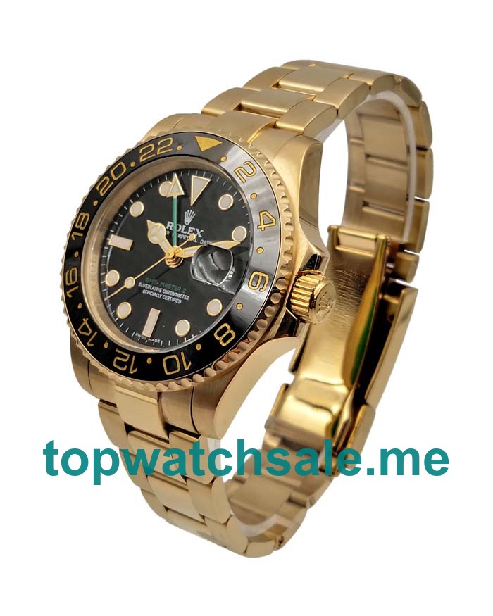 UK Rolex GMT-Master II 116718 Replica Watches With Black Dials For Men + Topreplicawatches.me