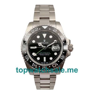 UK Rolex GMT-Master II 116710 LN Replica Watches With Black Dials For Men + Topreplicawatches.me