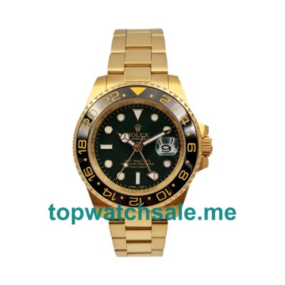 UK Rolex GMT-Master II 116718 Replica Watches With Green Dials For Men + Topreplicawatches.me