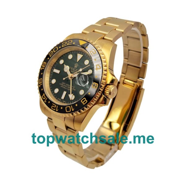 UK Rolex GMT-Master II 116718 Replica Watches With Green Dials For Men + Topreplicawatches.me