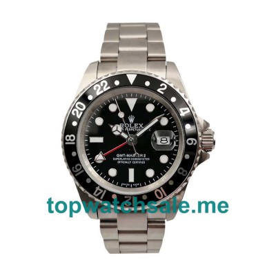 UK Rolex GMT-Master II 16710 LN Replica Watches With Black Dials For Men + Topreplicawatches.me