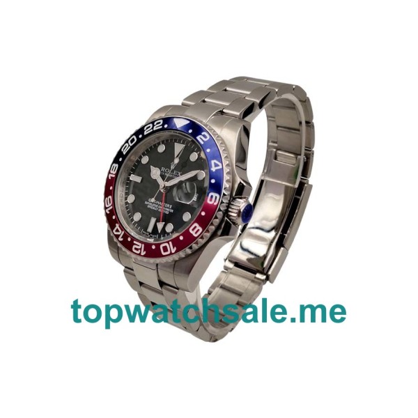 UK Rolex GMT-Master II 116719 BLRO Replica Watches With Black Dials For Men + Topreplicawatches.me
