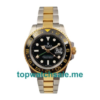 UK Rolex GMT-Master II 116713 LN Replica Watches With Black Dials For Men + Topreplicawatches.me