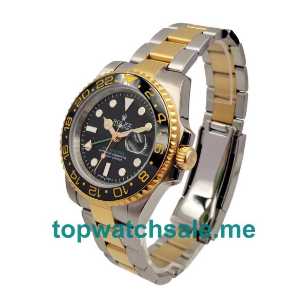 UK Rolex GMT-Master II 116713 LN Replica Watches With Black Dials For Men + Topreplicawatches.me