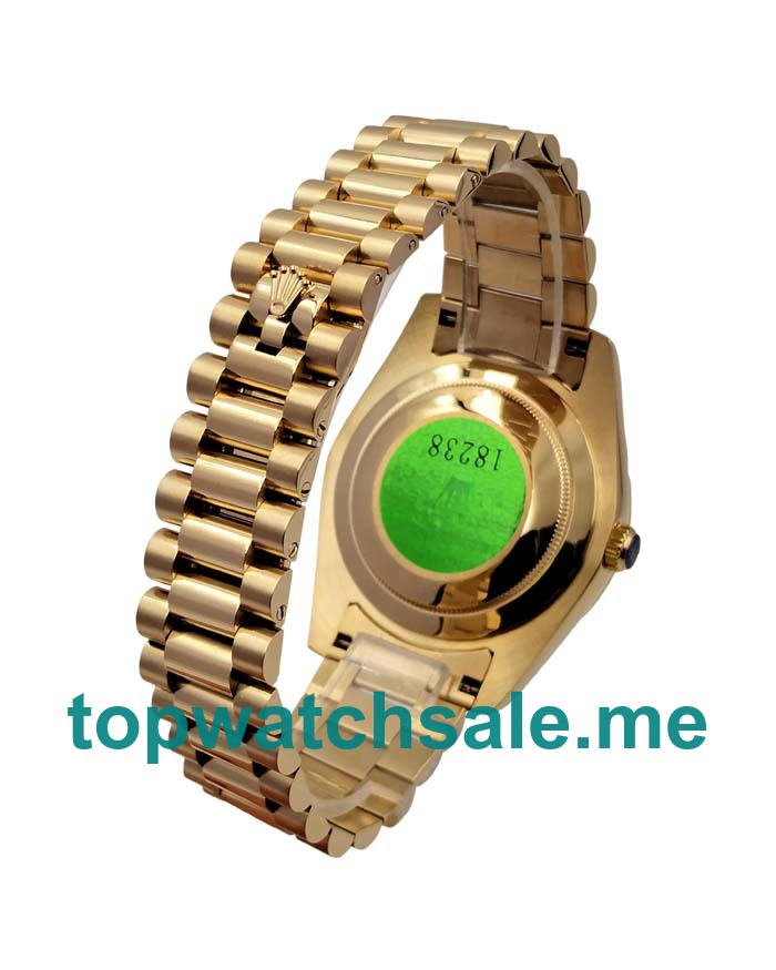 UK Rolex Day-Date 218348 Replica Watches With Champagne Dials For Men + Topreplicawatches.me