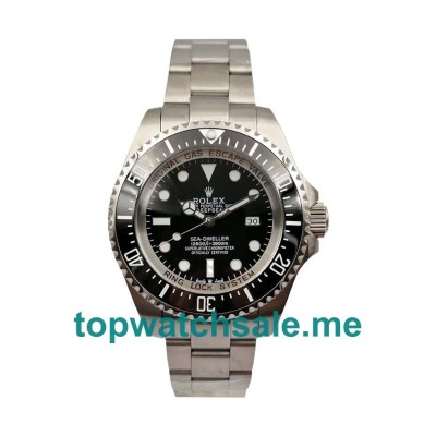 UK Rolex Sea-Dweller Deepsea 116660 Replica Watches With Black Dials For Men + Topreplicawatches.me