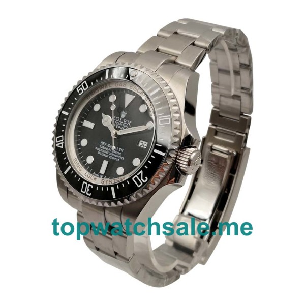UK Rolex Sea-Dweller Deepsea 116660 Replica Watches With Black Dials For Men + Topreplicawatches.me