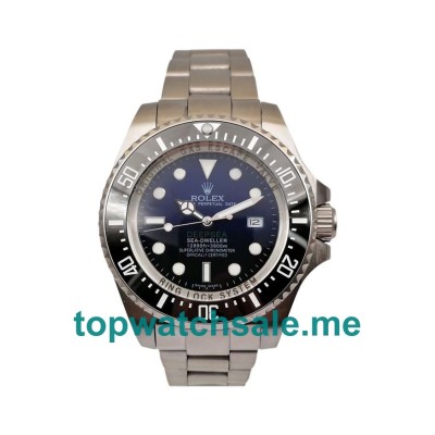 UK Rolex Sea-Dweller Deepsea 116660 Replica Watches With Black & Blue Dials For Men + Topreplicawatches.me