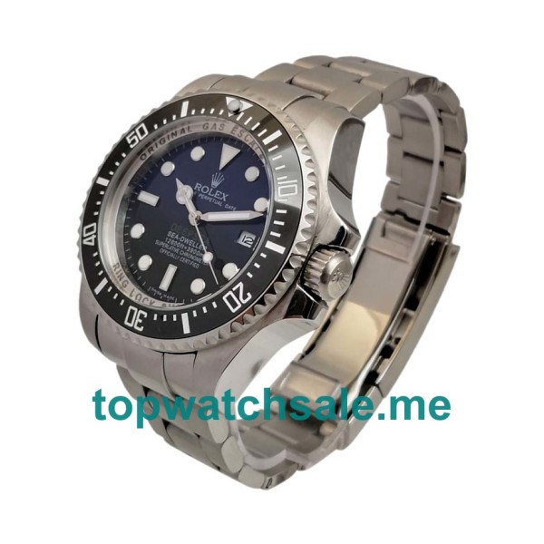 UK Rolex Sea-Dweller Deepsea 116660 Replica Watches With Black & Blue Dials For Men + Topreplicawatches.me