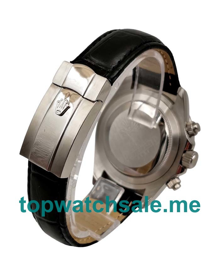 UK Rolex Daytona 116589BR Replica Watches With Black Dials For Men + Topreplicawatches.me