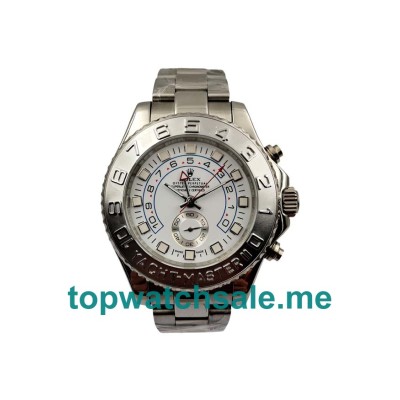UK Rolex Yacht-Master II 116689 Replica Watches With White Dials For Men + Topreplicawatches.me