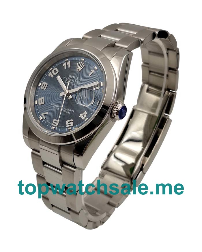 UK Rolex Datejust 116200 Replica Watches With Blue Dials For Men + Topreplicawatches.me