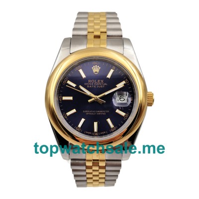 UK Rolex Datejust 126303 Replica Watches With Blue Dials For Men + Topreplicawatches.me