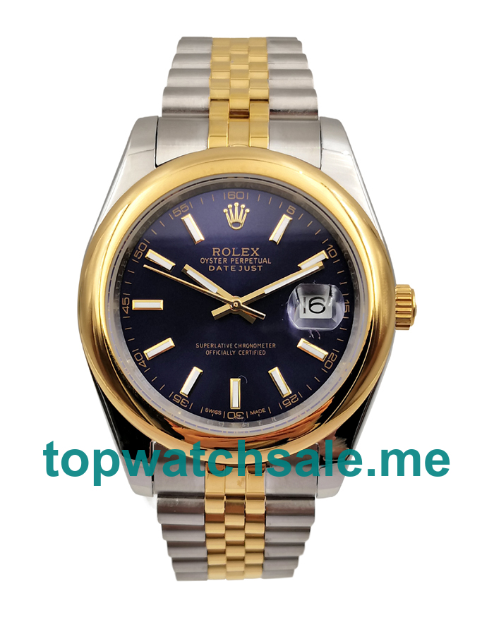 UK Rolex Datejust 126303 Replica Watches With Blue Dials For Men + Topreplicawatches.me