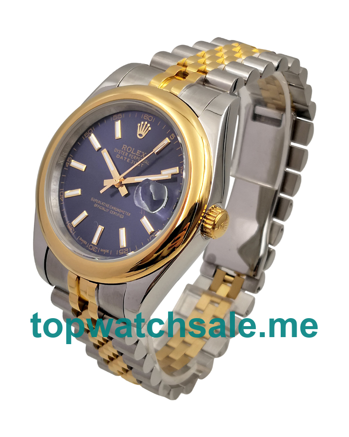 UK Rolex Datejust 126303 Replica Watches With Blue Dials For Men + Topreplicawatches.me