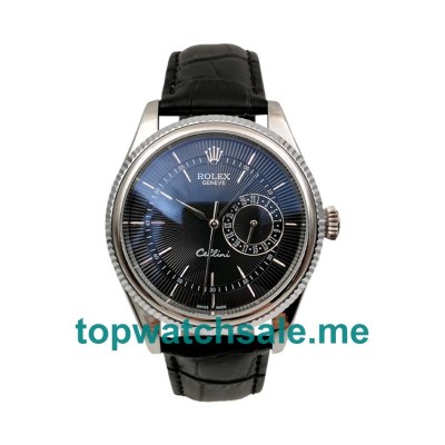 UK Rolex Cellini 50519 Replica Watches With Black Dials For Men + Topreplicawatches.me