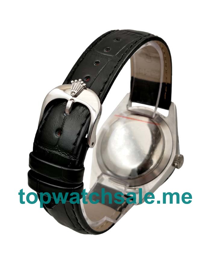 UK Rolex Cellini 50519 Replica Watches With Black Dials For Men + Topreplicawatches.me