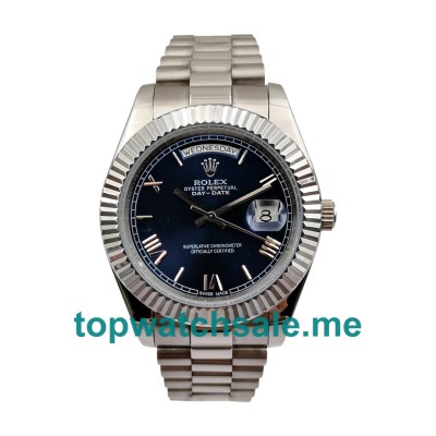 UK Rolex Day-Date 228239 Replica Watches With Blue Dials For Men + Topreplicawatches.me