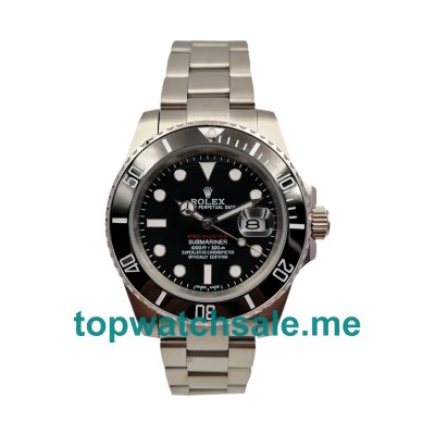 UK Rolex Submariner 116610 LN Replica Watches With Black Dials For Men + Topreplicawatches.me