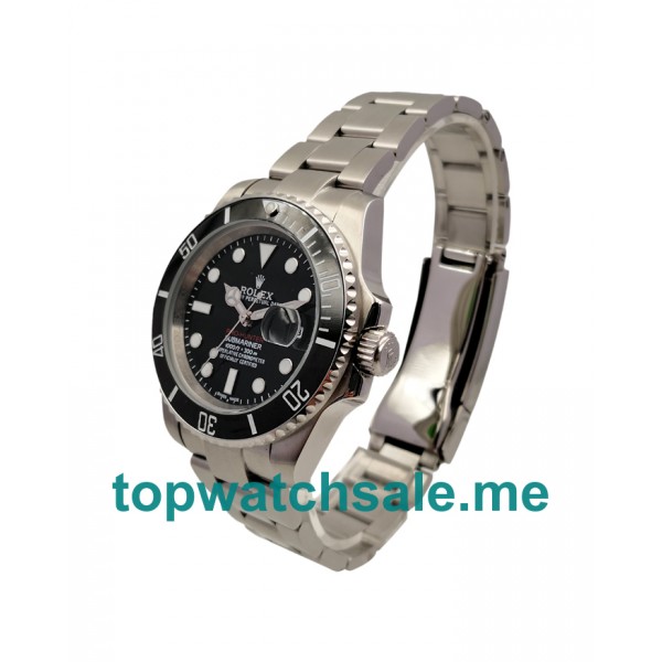 UK Rolex Submariner 116610 LN Replica Watches With Black Dials For Men + Topreplicawatches.me