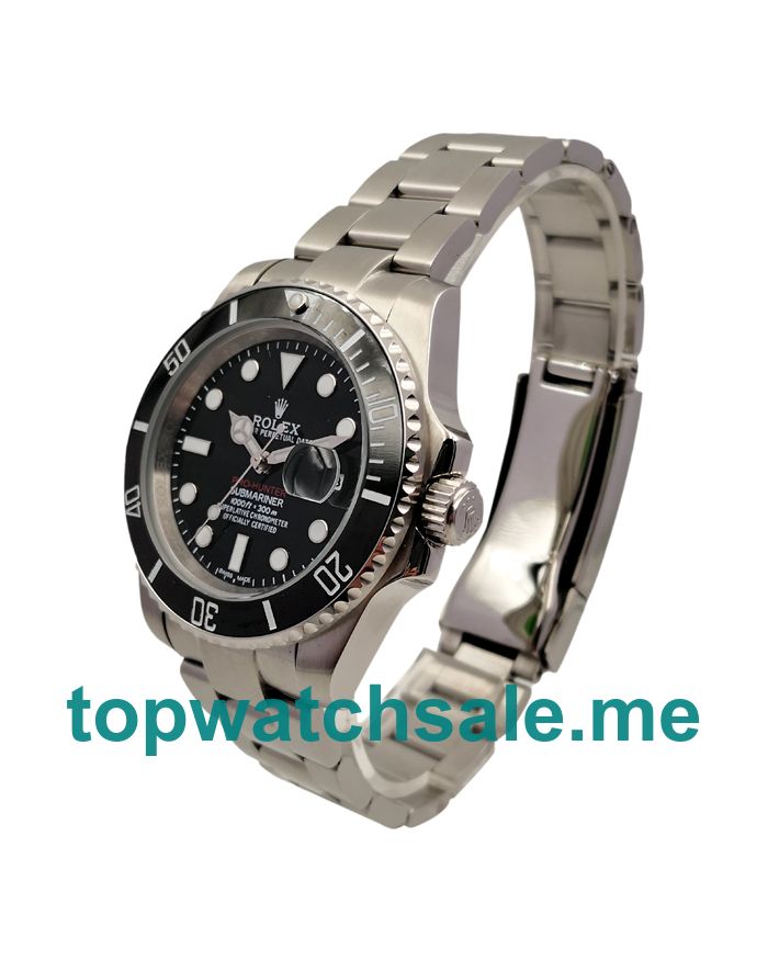 UK Rolex Submariner 116610 LN Replica Watches With Black Dials For Men + Topreplicawatches.me
