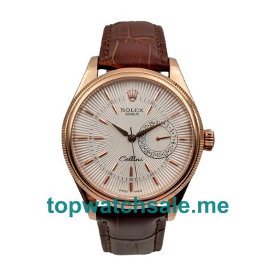 UK Rolex Cellini 50515 Replica Watches With Silver Dials For Men + Topreplicawatches.me
