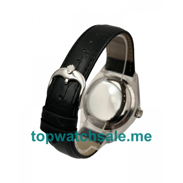 UK Rolex Cellini 50509 Replica Watches With Black Dials For Men + Topreplicawatches.me