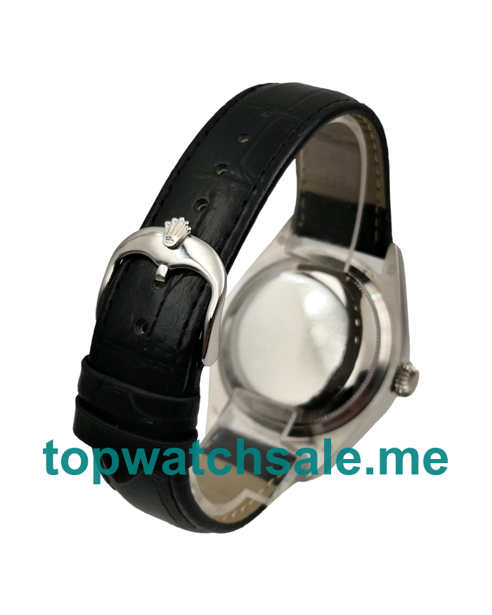 UK Rolex Cellini 50509 Replica Watches With Black Dials For Men + Topreplicawatches.me
