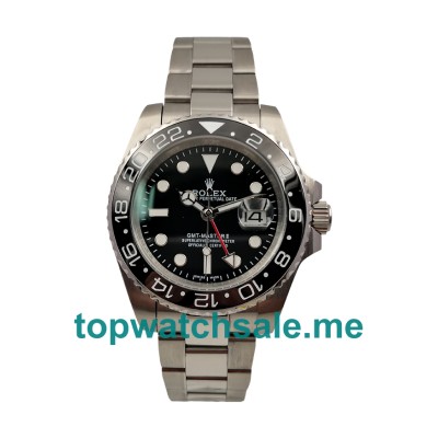 UK Rolex GMT-Master II 116710 Replica Watches With Black Dials For Men + Topreplicawatches.me