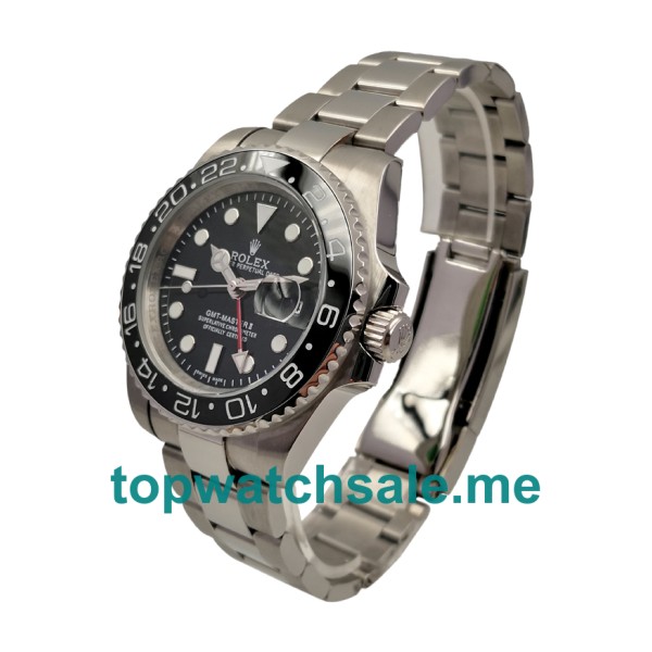 UK Rolex GMT-Master II 116710 Replica Watches With Black Dials For Men + Topreplicawatches.me