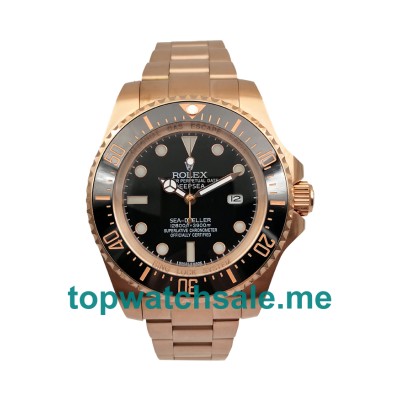 UK Rolex Sea-Dweller Deepsea 126660 Replica Watches With Green & Black Dials For Men + Topreplicawatches.me