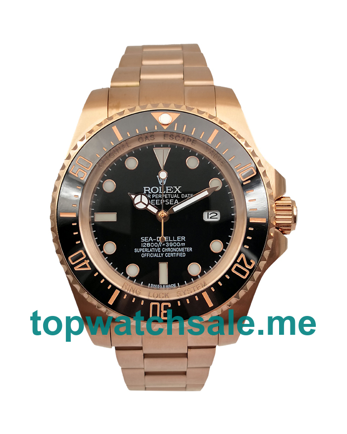 UK Rolex Sea-Dweller Deepsea 126660 Replica Watches With Green & Black Dials For Men + Topreplicawatches.me