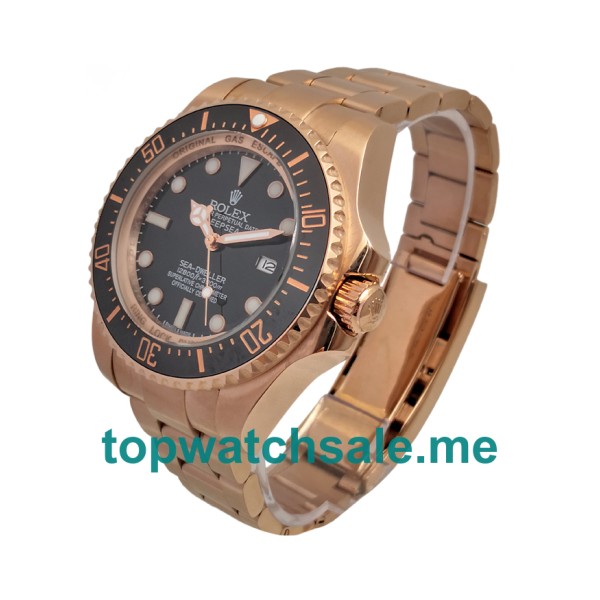 UK Rolex Sea-Dweller Deepsea 126660 Replica Watches With Green & Black Dials For Men + Topreplicawatches.me