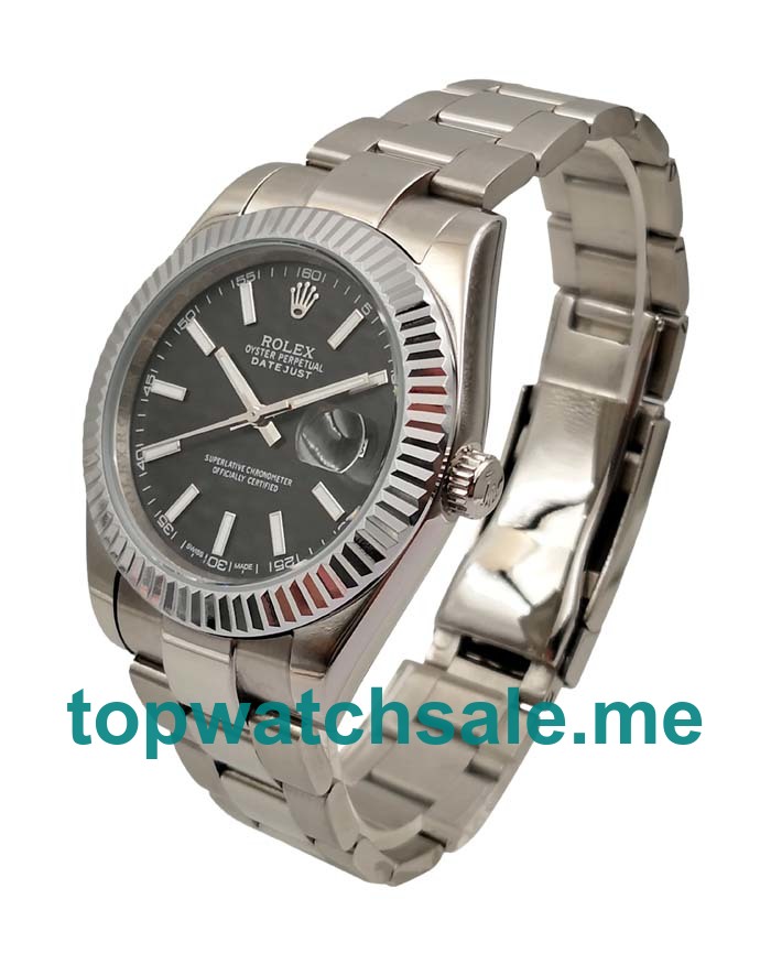 UK Rolex Datejust II 116334 Replica Watches With Black Dials For Men + Topreplicawatches.me